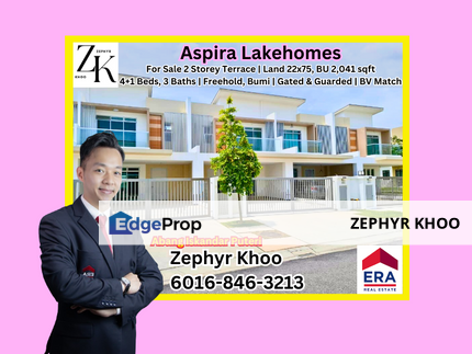  Aspira Lakehomes 2 Storey Terrace House For Sale, Johor, Gelang Patah