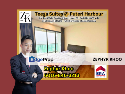 Teega Suites @ Puteri Harbour Condominium 3+1 beds For Rent, Johor, Kota Iskandar