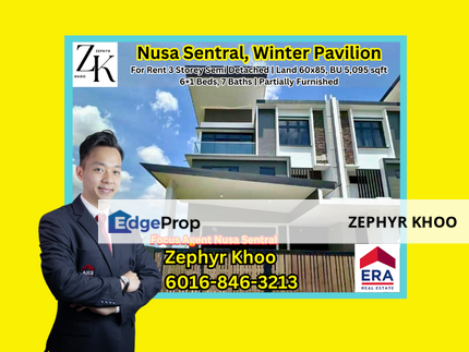 Nusa Sentral Winter Pavilion@ Iskandar Puteri 3 Storey Semi Detached House, Johor, Nusajaya