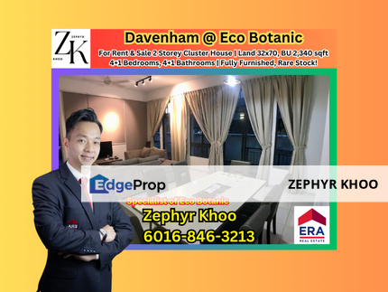 Davenham @ Eco Botanic 2 Storey Cluster House For Sale, Johor, Nusajaya