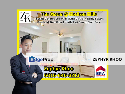 The Green @ Horizon Hills 2 Storey Superlink House For Sale, Johor, 