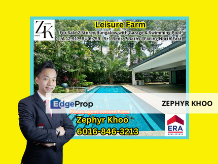 Leisure Farm 2 Storey Bungalow House with Garage & Swimming Pool For Sale, Johor, Gelang Patah