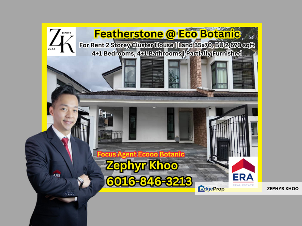 Featherstone Eco Botanic 2 Storey Cluster House For Rent for Rental
