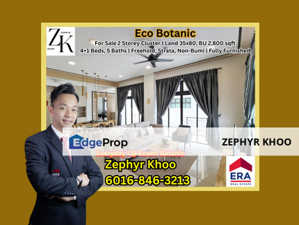  Eco Botanic 2 Storey Cluster House For Sale, Johor, Nusajaya