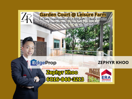 Garden Court @ Leisure Farm Townhouse For Sale Now, Johor, Gelang Patah