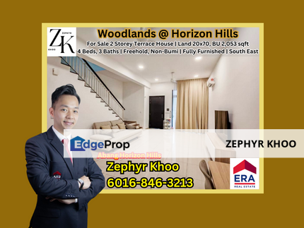 Woodlands @ Horizon Hills 2 Storey Terrace House For Sale, Johor, Horizon Hills