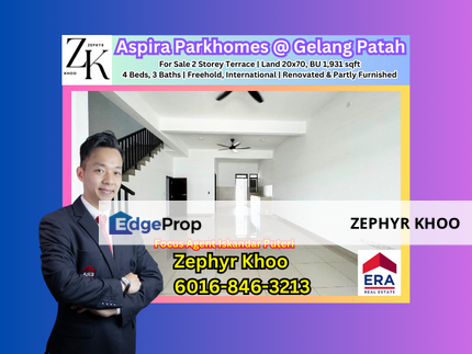 Aspira Parkhomes @ Gelang Patah, Iskandar Puteri 2 Storey Terrace House For Sale, Johor, Gelang Patah