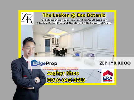 The Laeken @ Eco Botanic 2.5 Storey Superlink House For Sale, Johor, Nusajaya