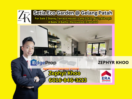 Setia Eco Garden @ Gelang Patah 2 Storey Terrace House For Sale, Johor, Gelang Patah