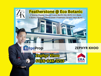 Featherstone @ Eco Botanic 2 Storey Cluster House For Sale, Johor, Nusajaya