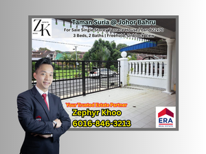 Taman Suria @ Johor Bahru Single Storey Terrace House For Sale for Sale ...