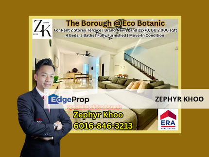 The Borough @ Eco Botanic 2 Storey Terrace House For Rent, Johor, Nusajaya