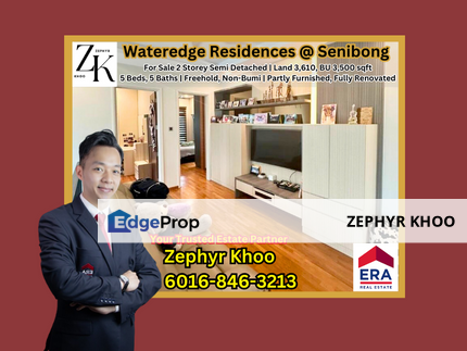 Wateredge Residences @ Senibong Cove 2 Storey Semi Detached For Sale, Johor, Masai