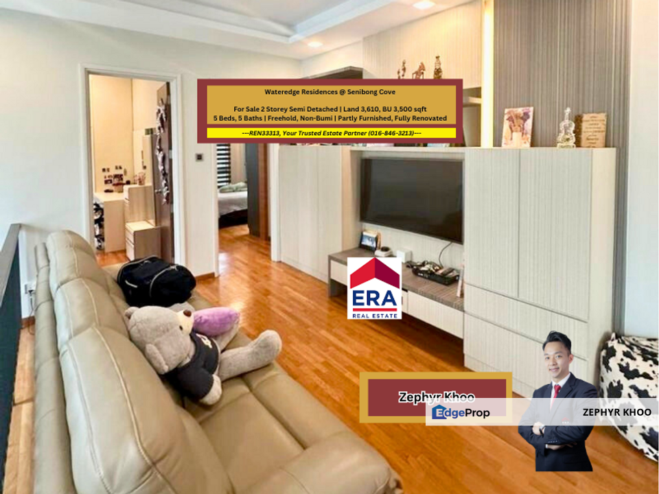 Wateredge Residences @ Senibong Cove 2 Storey Semi Detached For Sale, Johor, Masai