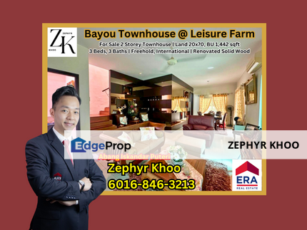 Bayou Townhouse @ Leisure Farm For Sale, Johor, Gelang Patah