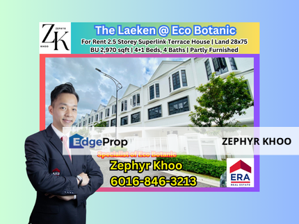 The Laeken @ Eco Botanic 2.5 Storey Terrace House For Rent, Johor, Nusajaya