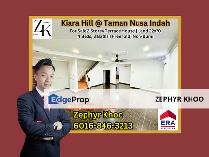 Kiara Hill @ Jalan Ceria, Taman Nusa Indah 2 Storey Terrace House For Sale, Johor, Nusajaya