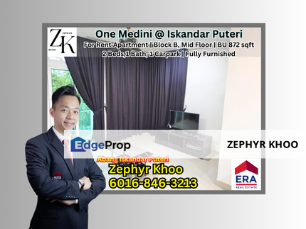  One Medini @ Medini Iskandar Puteri / 2 Bedrooms Apartment For Rent, Johor, Nusajaya