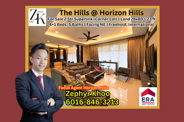 The Hills @ Horizon Hills Double Storey Superlink House (Corner Lot) For Sale