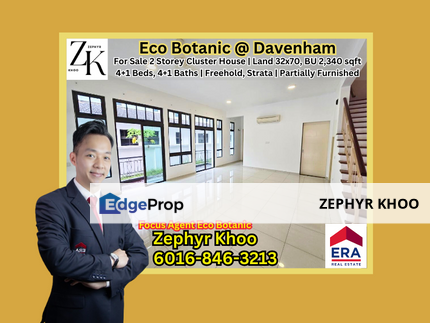  Eco Botanic @ Davenham Double Storey Cluster House For Sale, Johor, Nusajaya