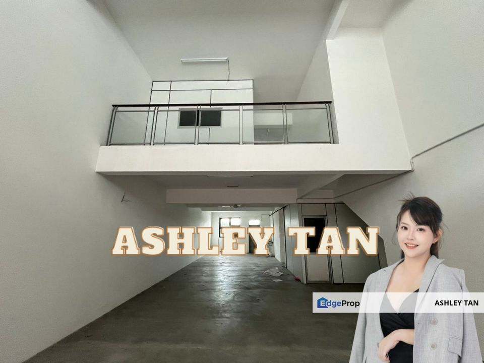 PARTITION READY 1.5-Storey Shop Office with Mezzanine Floor Alma Partial Renovated, Penang, Alma