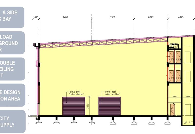 BUILTSON Light Industrial 3-Storey Semi-D wt Lift Pematang Tinggi Alma