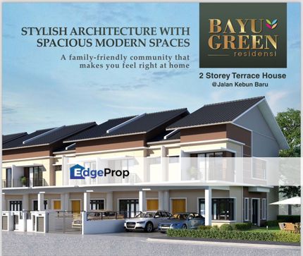 New Double Storey Terrace Bayu Green Residensi @Jalan Kebun Baru, Selangor, Telok Panglima Garang