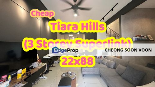 Renovated Unit! Tiara Hills 3 Storey Superlink, Kuala Lumpur, Cheras