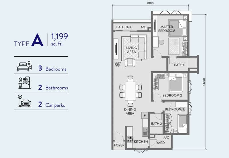 Padang Residences, Kota Semarak