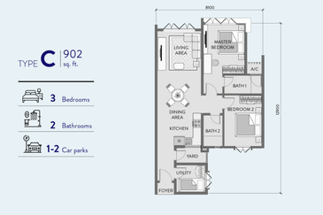 Padang Residences, Kota Semarak