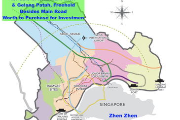 35 acres Commercial Land for Sale in Iskandar Puteri, Gelang Patah Johor Bahru, Besides Main Road