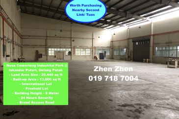 Nusa Cemerlang Industrial Park, Gelang Patah, Iskandar Puteri, Factory for Sale