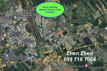 Seelong, Senai, Johor, Medium Industrial Land for Sale, Freehold, 6.28 acres, Ready Infrastructure