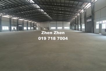 Detached Factory in Gelang Patah, Iskandar Puteri for Sale, Single Storey Factory, Freehold