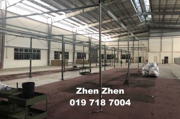 Kulai, Detached Factory for Rent, Move in Condition, Big Production Area, Big Power Supply