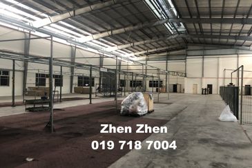 Kulai, Detached Factory for Rent, Move in Condition, Big Production Area, Big Power Supply