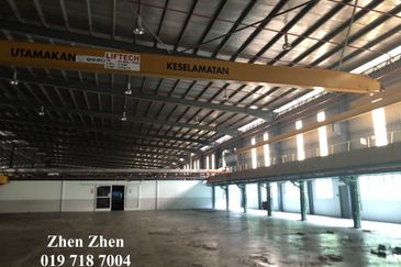Detached Factory for Rent in Senai, Kulai, High Power Supply 4,000 Amps, Medium Industry Engineering