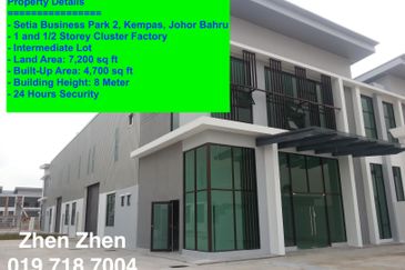Setia Business Park 2, Kempas, Johor Bahru, Johor Iskandar Malaysia, Factory For Rent, Gated and Guarded