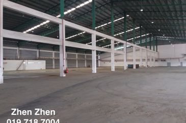 Pasir Gudang, Tanjung Langsat, Heavy Industry Factory for Sale, Power Supply: 2,500 Amps, Ceiling Height: 15m