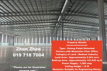 Medium Industry Factory located at Gelang Patah for Rent, Power Supply: 1,000 Amps, Manufacturing, Engineering Work, Data Centre