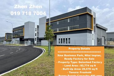 Xme Business Park, Nilai Impian, Negeri Sembilan, Malaysia Ready Detached Factory for Sale, Freehold