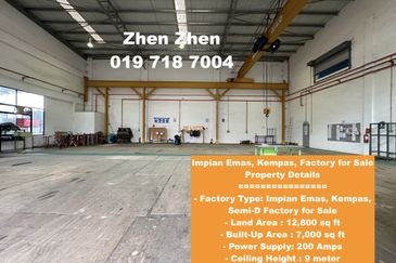 Taman Impian Emas, Kempas, Skudai Semi Detached Factory for Sale