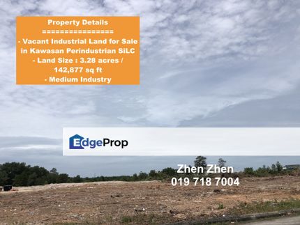  Industrial Land for Sale in Kawasan Perindustrian SiLC, Iskandar Puteri, Johor Bahru, Malaysia, Johor, 