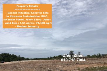 Industrial Land for Sale in Kawasan Perindustrian SiLC, Iskandar Puteri, Johor Bahru, Malaysia
