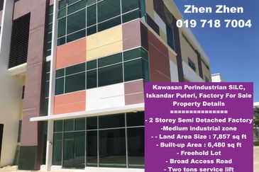 Kawasan Perindustrian Silc, Iskandar Puteri, Semi-D Factory for Sale, Medium Industry