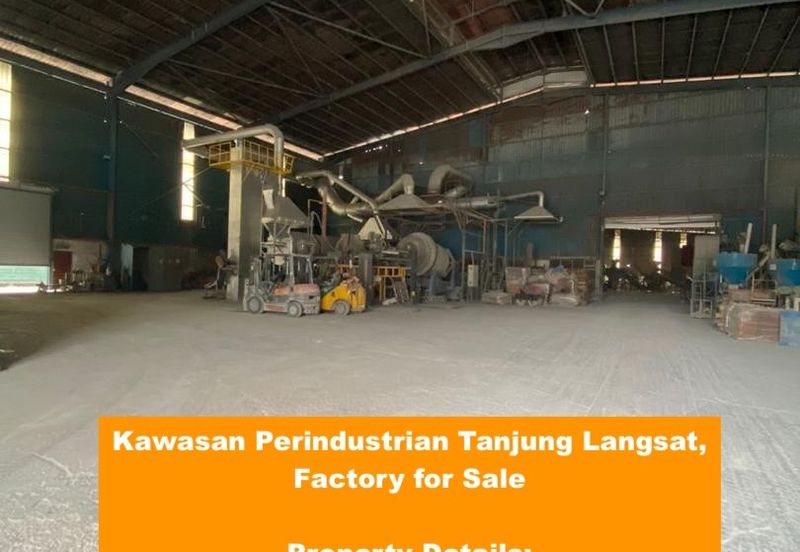 Kawasan Perindustrian Tanjung Langsat, Factory for Sale, Power Supply: 1000 Amps, 2 acres