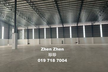 Senai, Ready Detached Factory for Rent, Land Area: 9.37 acres, 29 dock levelers, 1,200 Amps