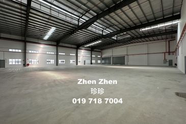 Senai Airport City, Senai, Detached Factory for Rent, Land Area 2 Acres, 1,000 Amp, Height: 11m