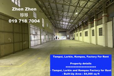 Tampoi, Larkin, Kempas, Factory For Rent