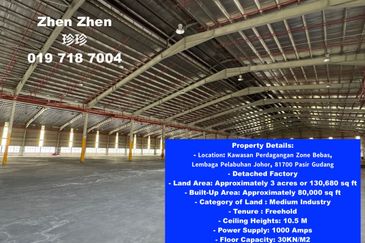 Free Trade Zone, Kawasan Perdagangan Bebas (FTZ), Detached Factory, 3 acres, c/w 8 dock levellers